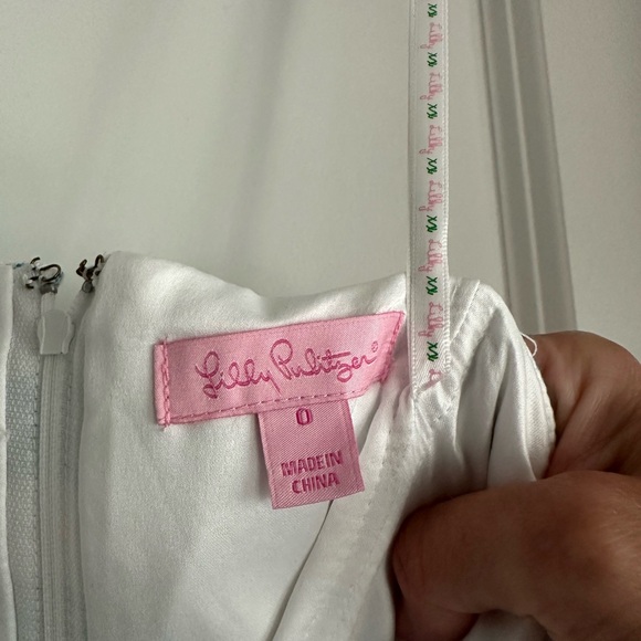 Lilly Pulitzer White Dress with Pink Accents - Picture 4 of 6